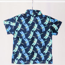 Load image into Gallery viewer, Children&#39;s Cosmo shirt in Dragonfly (navy)