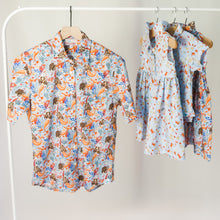 Load image into Gallery viewer, Women&#39;s Rancho shirt in Mermaid to Be Friends