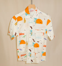Load image into Gallery viewer, Women&#39;s Rancho shirt in Surf&#39;s Up (cream)
